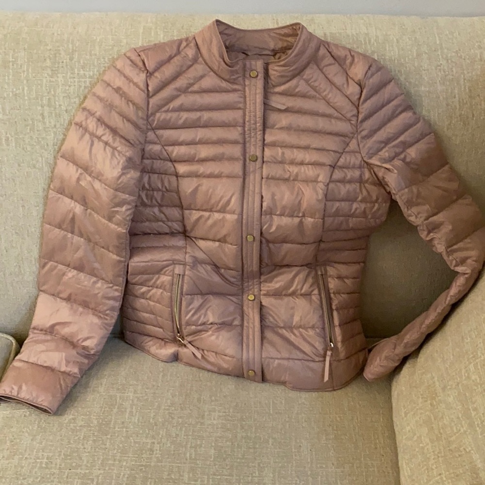 Esprit light down pale pink jacket size small
